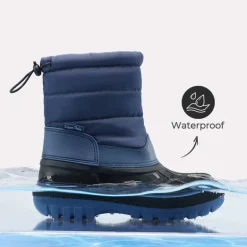Kids’ Waterproof Slip-On Winter Snow Boots