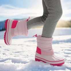 Kids’ Waterproof Slip-On Winter Snow Boots