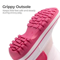 Kids’ Waterproof Slip-On Winter Snow Boots