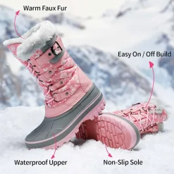 Kids Waterproof Snow Boots