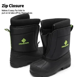 Kids Waterproof Snow Boots for boys and girls
