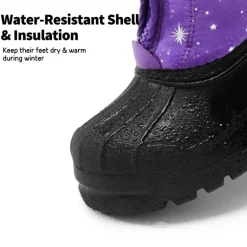 Kids Waterproof Snow Boots for boys and girls