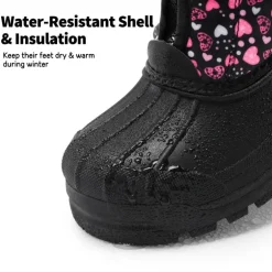 Kids Waterproof Snow Boots for boys and girls