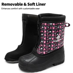 Kids Waterproof Snow Boots for boys and girls