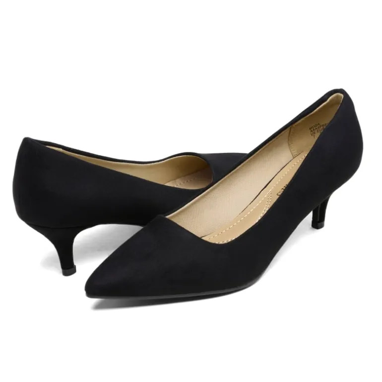 Kitten Heel Pointed Toe Pumps