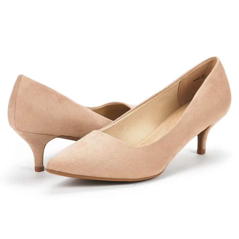 Kitten Heel Pointed Toe Pumps