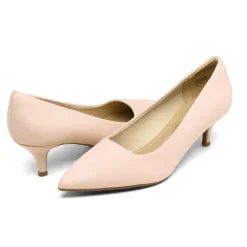 Kitten Heel Pointed Toe Pumps