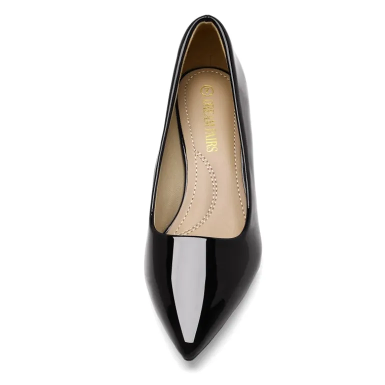 Kitten Heel Pointed Toe Pumps