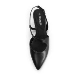 Kitten Heel Slingback Pumps
