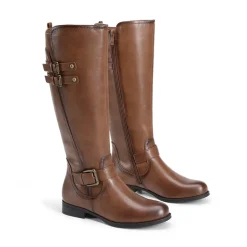 Knee High Buckle Riding Boots