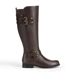 Knee High Buckle Riding Boots