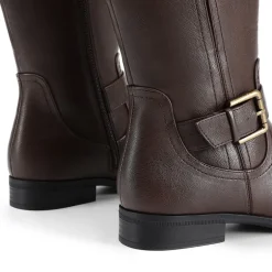 Knee High Buckle Riding Boots