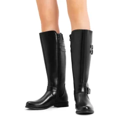 Knee High Buckle Riding Boots