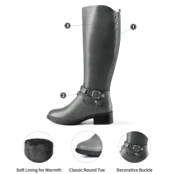 Knee High Fur Lined Boots