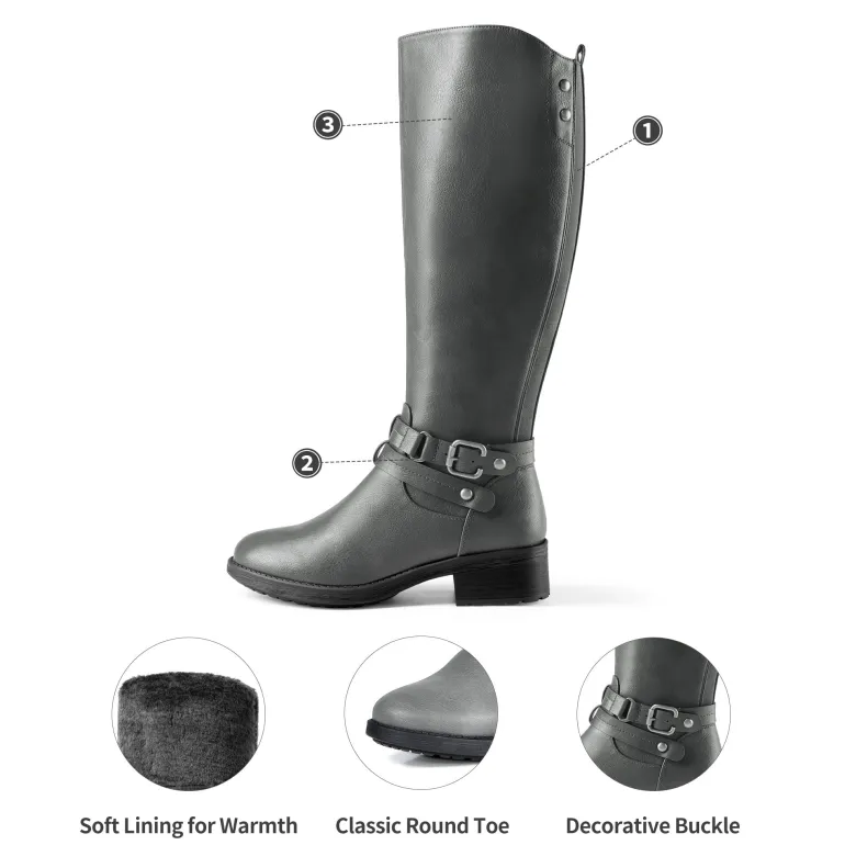 Knee High Fur Lined Boots