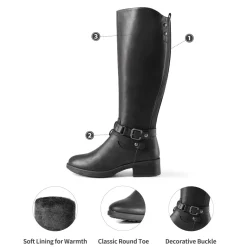 Knee High Fur Lined Boots