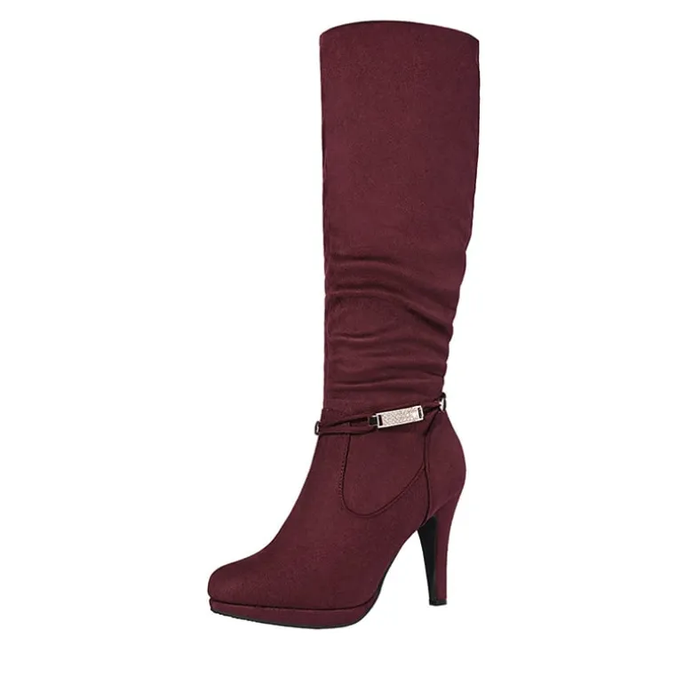 Knee High Platform Heel Boots
