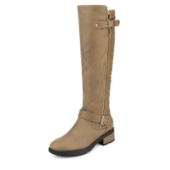 Knee High Winter Boots with Faux