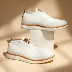 [KnitFlex Breeze] Men's Knitted Oxford Sneaker Shoes