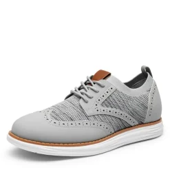 [KnitFlex SmartCraft+] Men's Cushioned Wingtip Oxford Shoes