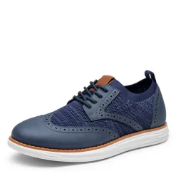 [KnitFlex SmartCraft+] Men's Cushioned Wingtip Oxford Shoes
