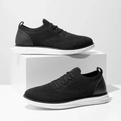 [KnitFlex SmartCraft-] Men's Knitted Casual Oxford Wingtip Shoes