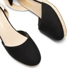 Lace Up Espadrilles Wedge Sandals