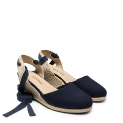 Lace Up Espadrilles Wedge Sandals