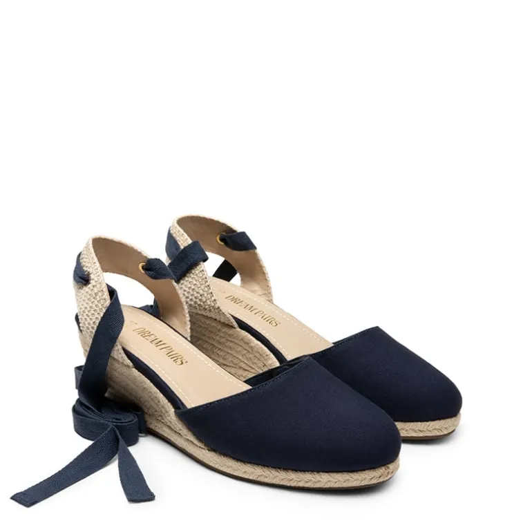 Lace Up Espadrilles Wedge Sandals