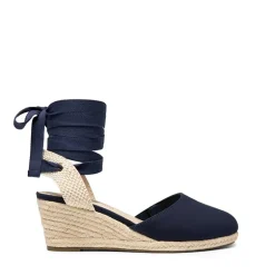 Lace Up Espadrilles Wedge Sandals