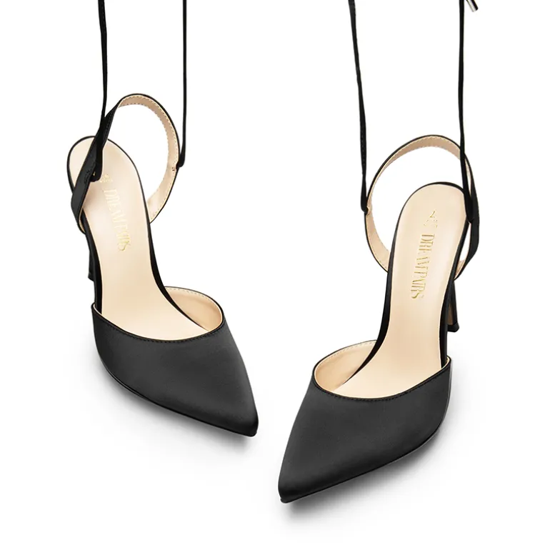 Lace-Up High Stilleto Pumps