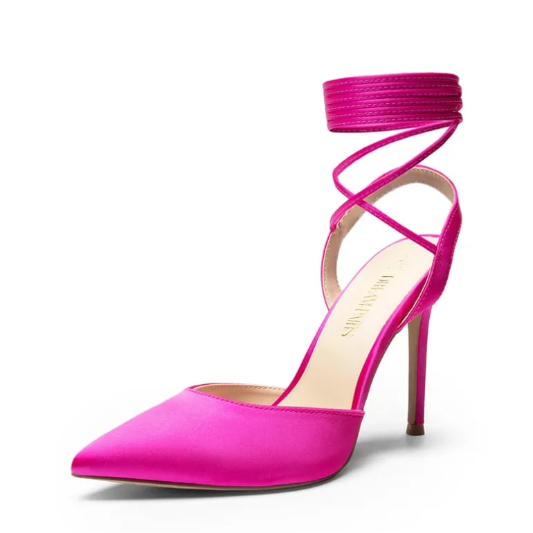 Lace-Up High Stilleto Pumps