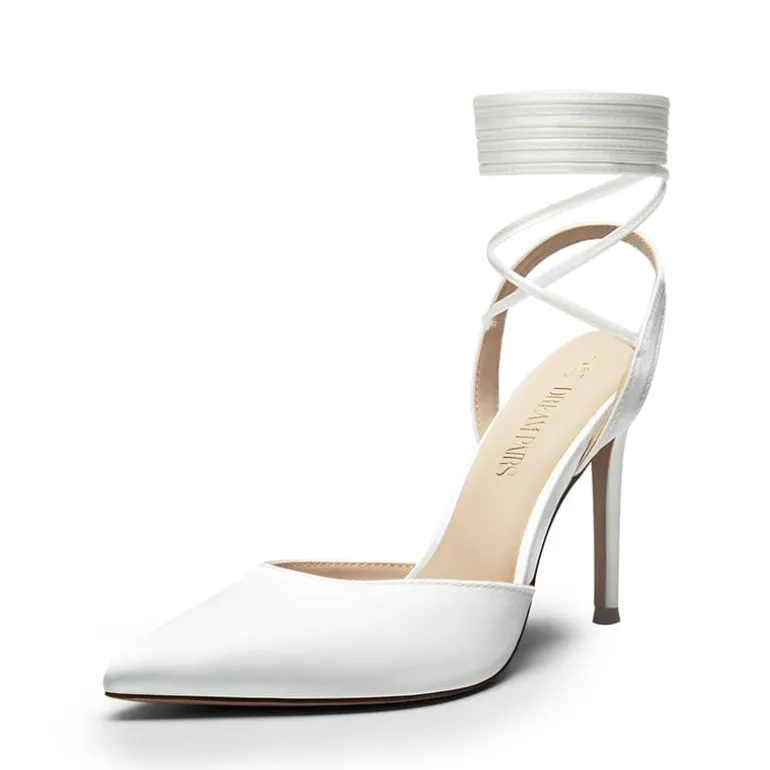 Lace-Up High Stilleto Pumps