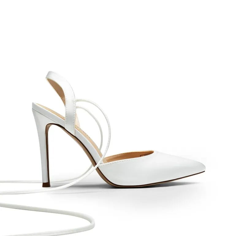 Lace-Up High Stilleto Pumps