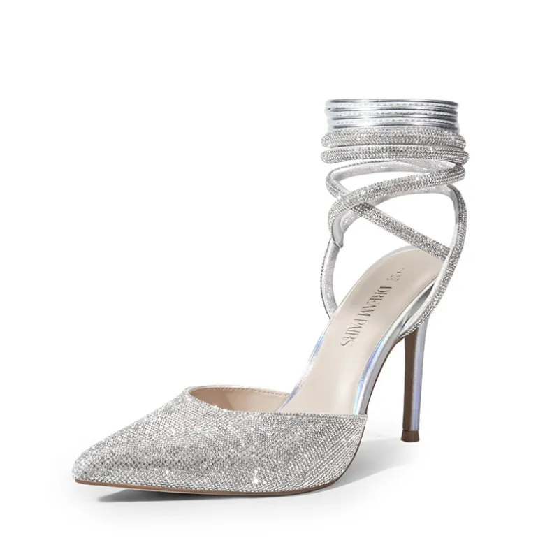 Lace-Up High Stilleto Pumps