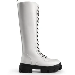 Lace Up Knee High Boots