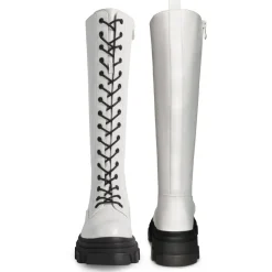 Lace Up Knee High Boots