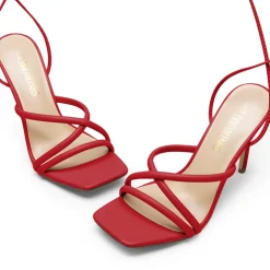 Lace Up Strappy Stilleto Sandals