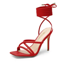 Lace Up Strappy Stilleto Sandals
