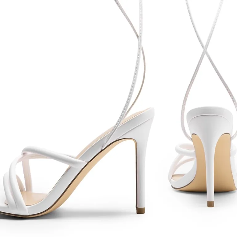 Lace Up Strappy Stilleto Sandals
