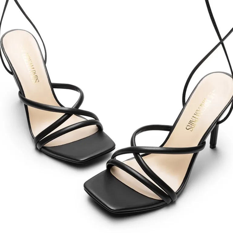 Lace Up Strappy Stilleto Sandals