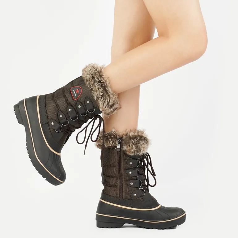 Lace Up Walking Snow Boots