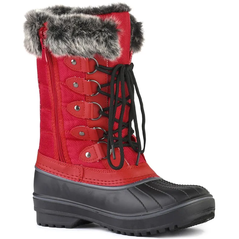 Lace Up Walking Snow Boots