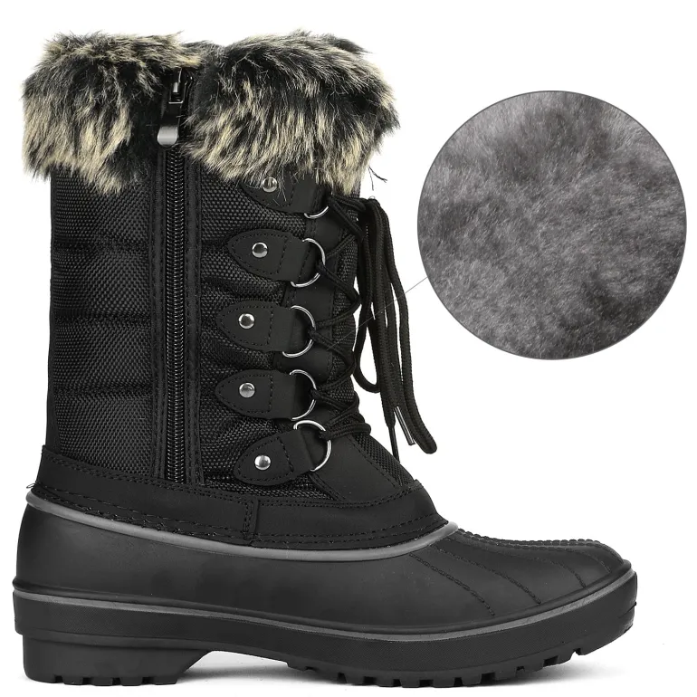 Lace Up Walking Snow Boots