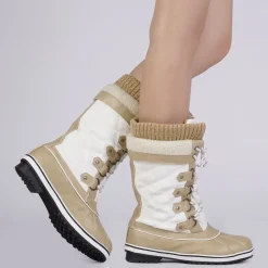 Lace Up Winter Fur Snow Boots