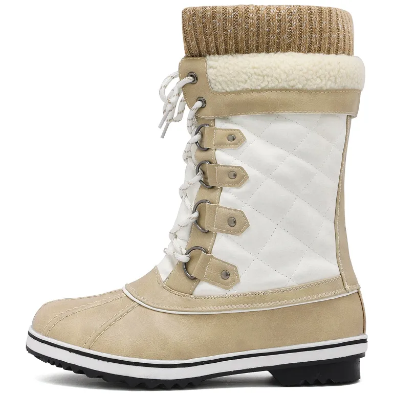 Lace Up Winter Fur Snow Boots