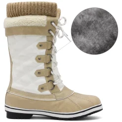 Lace Up Winter Fur Snow Boots
