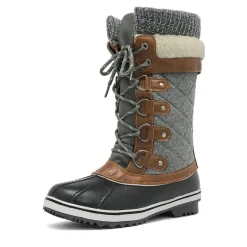 Lace Up Winter Fur Snow Boots