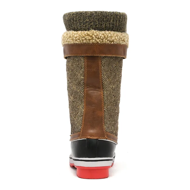 Lace Up Winter Fur Snow Boots