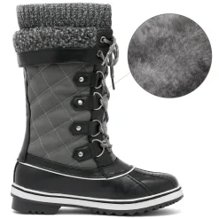 Lace Up Winter Fur Snow Boots